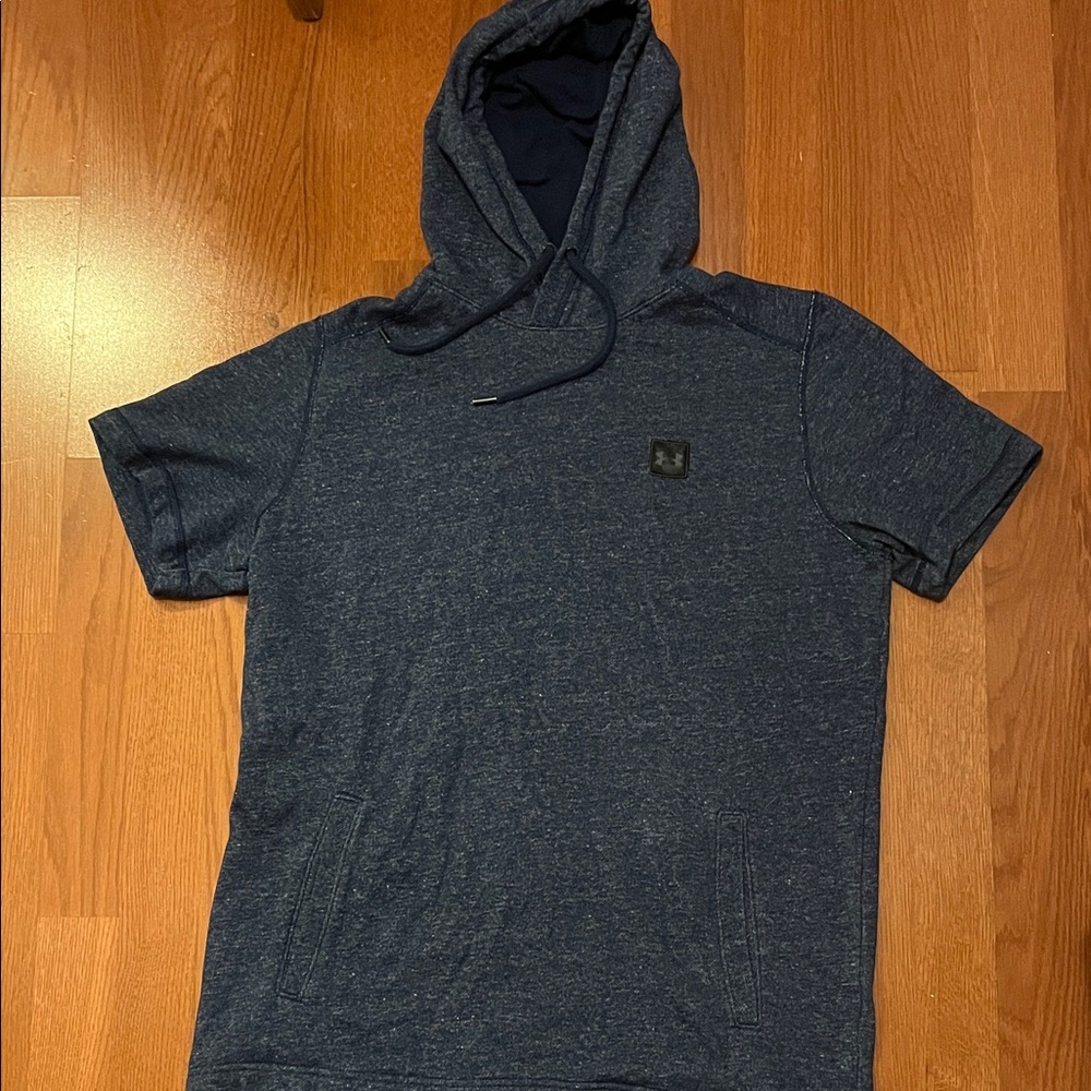 Under Armour Dark Blue Short Sleeve Hoodie